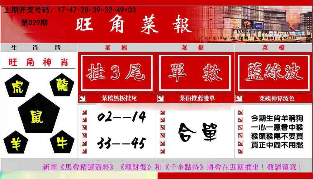 029期旺角菜报[图]