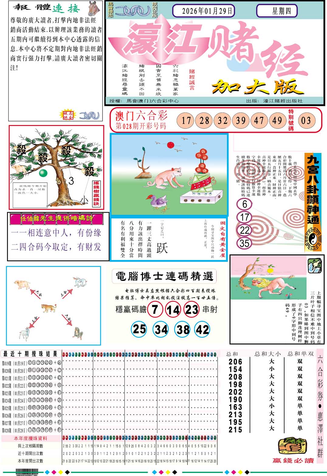 029期濠江赌经A加大版[图]