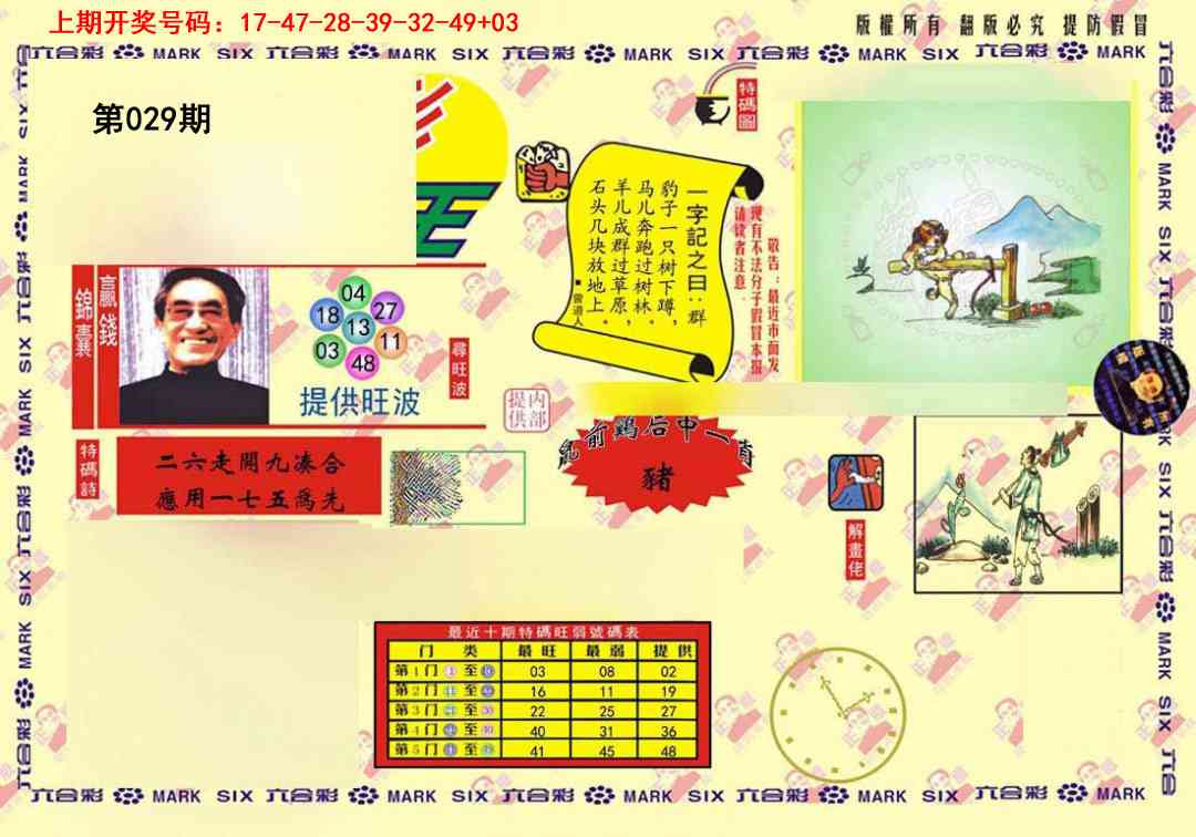 029期心水特码(信封)[图]