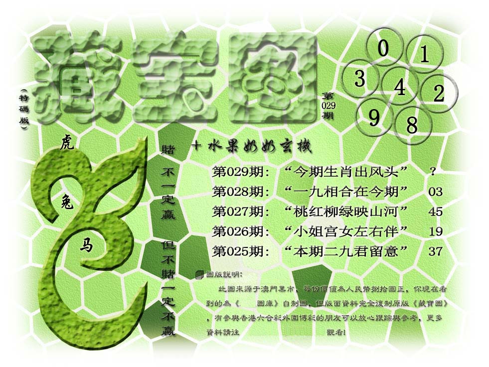 029期(水果奶奶藏宝图)正版[图]