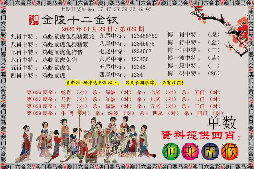 029期金陵十二金钗[图]