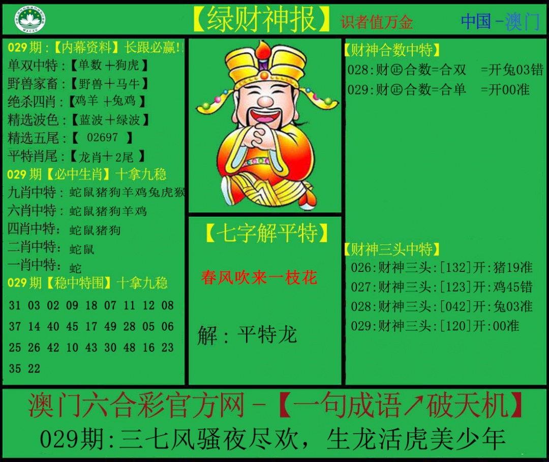 029期绿财神[图]