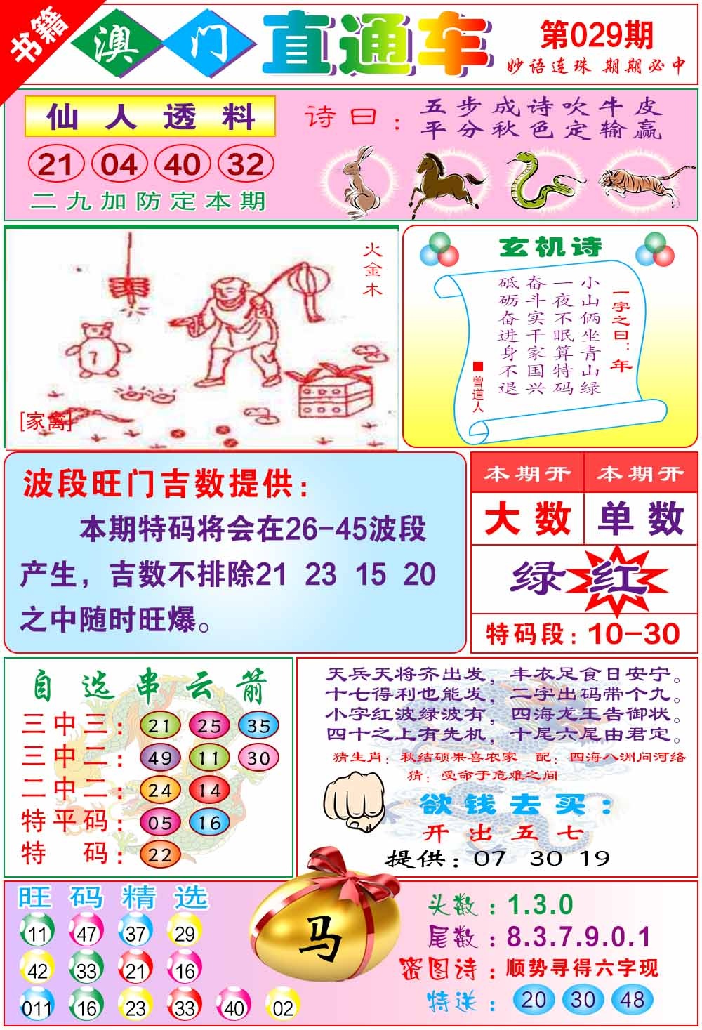 029期白姐直通车[图]