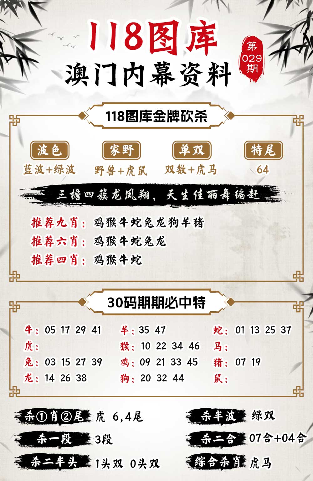 029期118内幕资料[图]