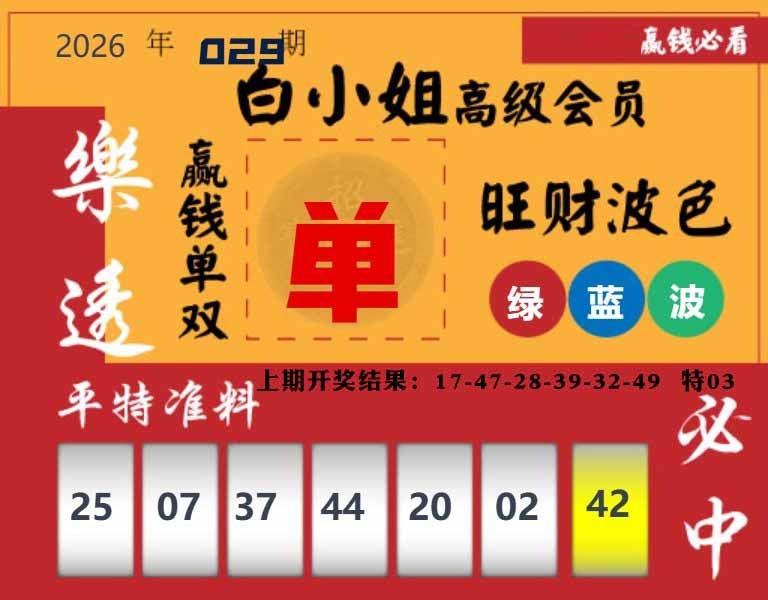 029期白小姐高级会员[图]