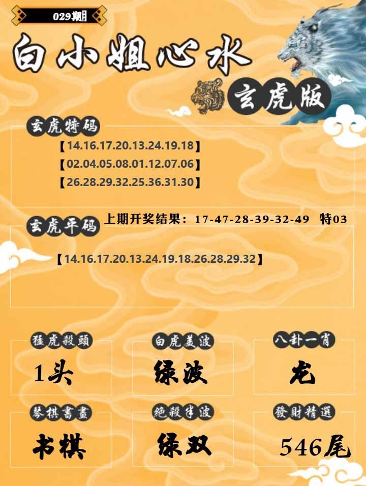 029期白小姐玄虎[图]